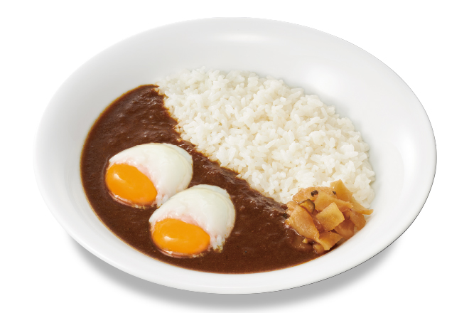 Beef Stock Curry Rice w/ Doubled Soft-Boiled Egg